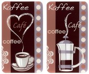 Szklane płyty ochronne COFFEE FLAVOUR, 2 sztuki