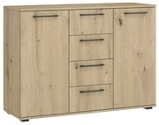 Komoda FLEX KM-2 116cm dąb artisan HALMAR