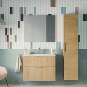 Zestaw mebli łazienkowych TIM 80 cm z umywalką ceramiczną