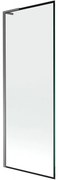 Mexen Next L parawan nawannowy 1-skrzydłowy 70 x 150 cm, czarna ramka, gun metal - 895-070-000-03-70-95