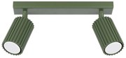 Listwa oświetleniowa 2-punktowa KARBON 2L zielona oliwkowa ryflowana SOLLUX  LIGHTING