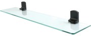 Spirella Szklana półka ścienna Taku 60 cm, matowy czarny