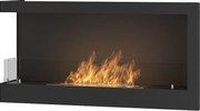 Kominek bioetanolowy Corner 900 Left SimpleFire do zabudowy ze szkłem
