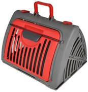 Klatka transportowa dla kota i psa, składana, plastik, 46 x 35 x 33 cm