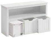 Szafka z półkami SORELL biała