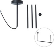 Zestaw 2 zawieszeń z zasilaniem do szyny 1-fazowej czarny - Iconic