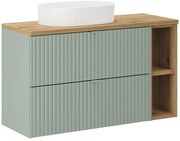 Zestaw szałwiowa szafka łazienkowa z umywalką N8-K44