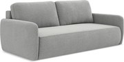 Kanapa 3-osobowa z funkcją spania - z tkaniny strukturalnej - jasny szary - LILO