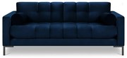 Ciemnoniebieska aksamitna sofa Cosmopolitan Design Bali