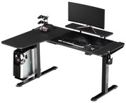 Biurko gamingowe WINGER czarne ULTRADESK