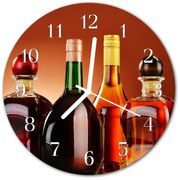 Zegar szklany okrągły Alkohole