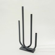 Świecznik metalowy Sculptura 30x9x69 cm