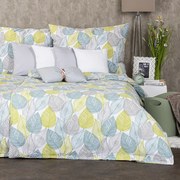 4Home Pościel bawełniana Nordic Leaves, 140 x 200 cm, 70 x 90 cm, 140 x 200 cm, 70 x 90 cm