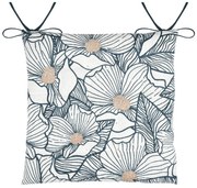 Poduszka wiązana na krzesło, EUGENIE, 38 x 38 cm