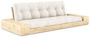 Kremowa rozkładana sofa 244 cm Base – Karup Design