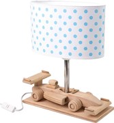 Biało-niebieska lampka nocna dziecięca auto - 5X S191 B7-Z47