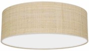 Lampa sufitowa, rattanowa, okrągła MARSHALL WHITE / RATTAN 3xE27 Ø50cm