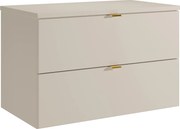 Wisząca szafka łazienkowa z blatem - Beżowa - 80 cm - LAVENA