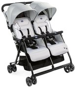 Chicco - Sportowy wózek dla bliźniąt OHLALA TWIN Silver Cat srebrny