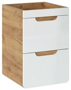 Szafka pod umywalkę ARUBA 823 40 cm biała/dąb COMAD