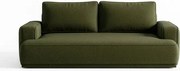 Sofa z Funkcją Spania CAMELIA Oliwkowa Boucle Nowoczesna