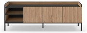 Szafka pod TV w dekorze dębu w naturalnym kolorze 160x55x42 cm Adara – Marckeric