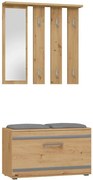 Garderoba z wieszakiem i szafką na buty dąb artisan S4-Z13