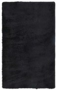 Czarny pluszowy dywan 80x150 F7-D25