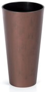 Donica ogrodowa Tubus Slim Beton Effect 76 cm stal kortenowa PROSPERPLAST