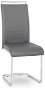 Szare nowoczesne krzesło na płozach F4-C16