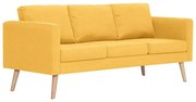 Trzyosobowa żółta kanapa D9-D57
