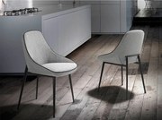 Krzesło z szarej tkaniny 4082 ANGEL CERDA