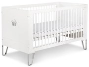 Łóżeczko dziecięce tapczanik BLANKA 140x70 białe LITTLE SKY