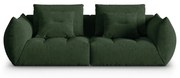 Ciemnozielona sofa 232 cm Bloom – Micadoni Home