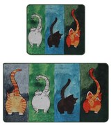 Dywaniki łazienkowe zestaw 2 szt. 60x100 cm Gatto Carino – Foutastic