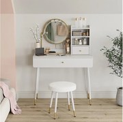 Stół do toalety biały 90x40x130 mirela