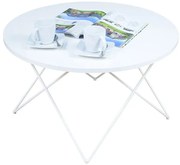 Biały okrągły stolik kawowy K1-L54