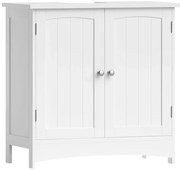 Biała szafka pod umywalkę nablatową w stylu skandynawskim F8-L73