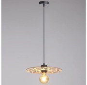 Żyrandol na lince FALCO 1xE27/60W/230V śr. 30 cm beżowy