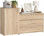 Zamykana szafka na obuwie dąb sonoma D0-R93