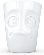 Biały bezradny porcelanowy kubek z uchem 58products