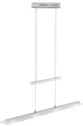 Metalowa lampa wisząca LED ze ściemniaczem w kolorze srebra Tenso – Fischer &amp; Honsel