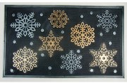 Wycieraczka gumowa Płatki śniegu, 47 x 75 cm