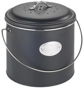 Czarny pojemnik na odpadki organiczne 6 l Nero – Wenko