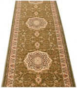 Zielony elegancki chodnik w tradycyjny wzór E1-H06