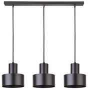 Żyrandol na lince RIF 3xE27/60W/230V czarny