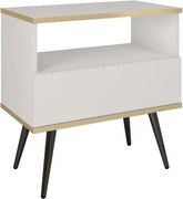 ORIANA Szafka nocna S 54 biała | nogi czarne