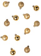 Bombki choinkowe, 12 sztuk, Ø 3 cm