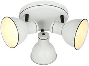 Biały sufitowy trzypunktowy plafon W7-P92