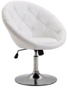 Homcom Krzesło Fotel Obrotowy Z Regulacją Wysokości Biały